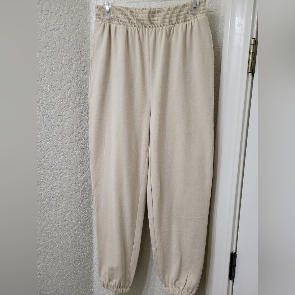 Zara elastic waist & hem joggers - S